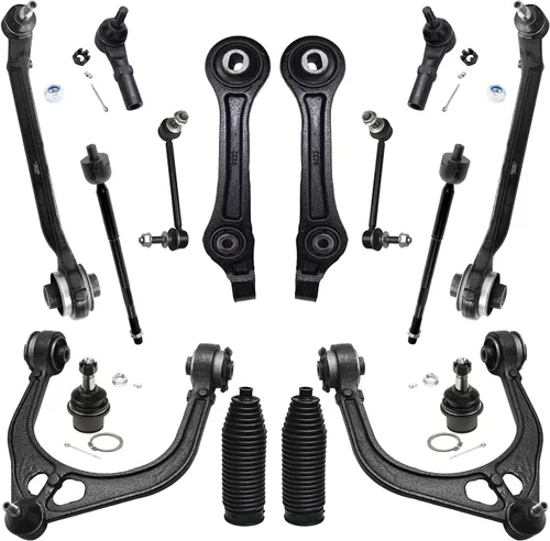Vista 63 de Detroit Axle - Kit de suspensión RWD Front End de 16 piezas para Chrysler 300 Dodge Charger Challenger Magnum, brazos de control, rótulas