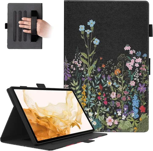 Vista 24 de Dteck Funda para tablet Galaxy Tab S8 Plus 2022/S7 FE 2021/S7 Plus 2020 de 12.4 pulgadas, piel sintética, con soporte para S Pen para Samsung Galaxy