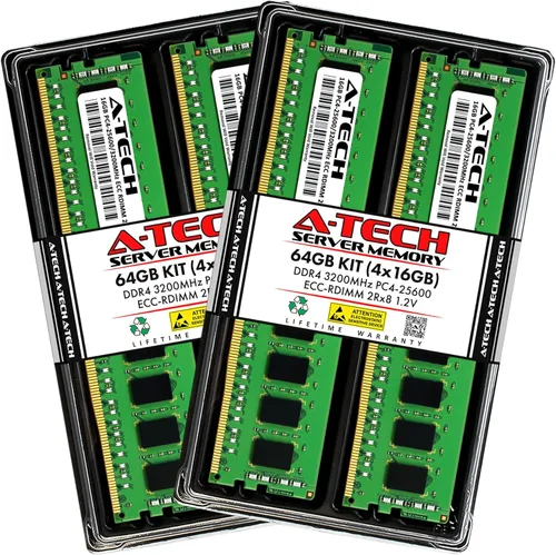 Vista 110 de A-Tech 4GB DDR4 2133MHz PC4-17000 ECC RDIMM 1Rx8 Single Rank 1.2V ECC Registered DIMM de 288 pines Módulo de actualización de memoria RAM