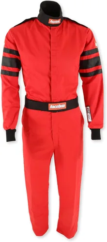 Vista 13 de RaceQuip® 110005RQP 110 Series Traje de conducción de 1 pieza - SFI 3.2A/1 - Negro - Grande
