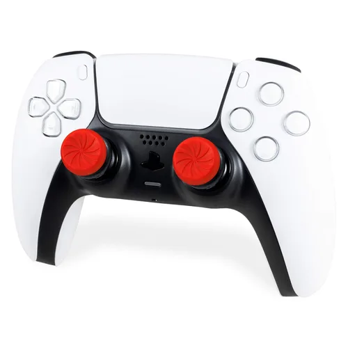 Vista 6 de KontrolFreek FPS Freek Inferno para PlayStation 4 (PS4) y PlayStation 4 (PS5) Controller Thumbsticks de rendimiento 2 cóncavos de gran altura
