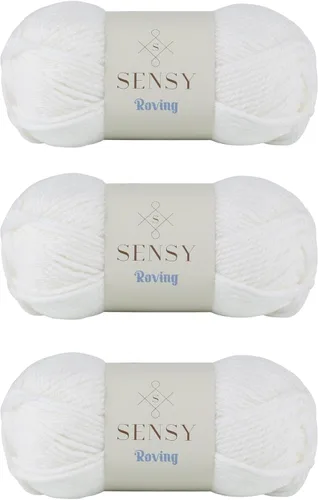 Vista 39 de Sensy Roving - Ovillo de lana multicolor, 3.5 onzas, 132 yardas, calibre 5, voluminoso (otoño)