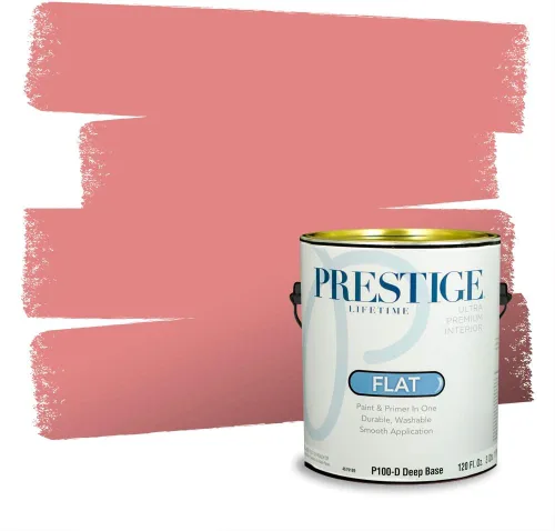 Vista 324 de Prestige Paints Pintura exterior e imprimación en uno, 1 galón, plano, coincidencia comparable de Valspar* Amber Rose*