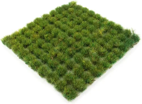 Vista 2 de War World Scenics - 100 mechones de césped estático autoadhesivos, cubierta de suelo de bosque, 0.394 pulgadas, modelo de ferrocarril de guerra