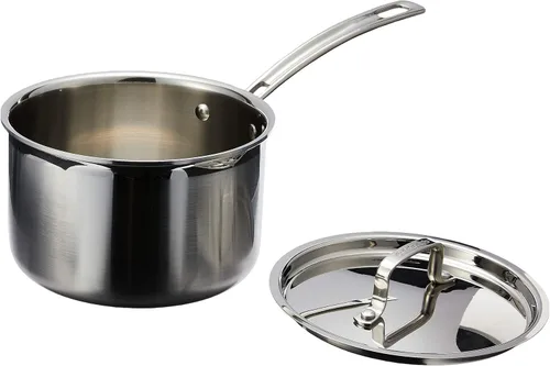Vista 5 de Cuisinart Cacerola Multiclad Pro de triple capa de 1.5 cuartos de galón con tapa, MCP19-16N