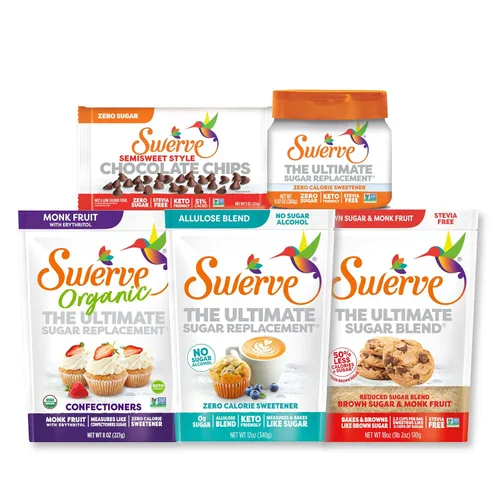 Vista 6 de Swerve Zero Calorie Allulose Blend - Edulcorante de reemplazo de azúcar granular, sin alcohol de azúcar, apto para dieta cetogénica, sin eritritol