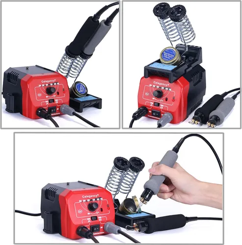 Vista 3 de Kit de combustión de madera, herramienta profesional para quemar madera, bolígrafos duales, bolígrafo de pirografía de quemador de madera