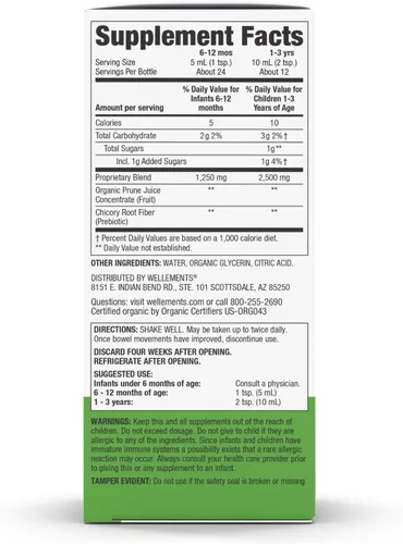 Vista 2 de Gripe Water orgánica para la barriga del bebé Wellements , 1, 1
