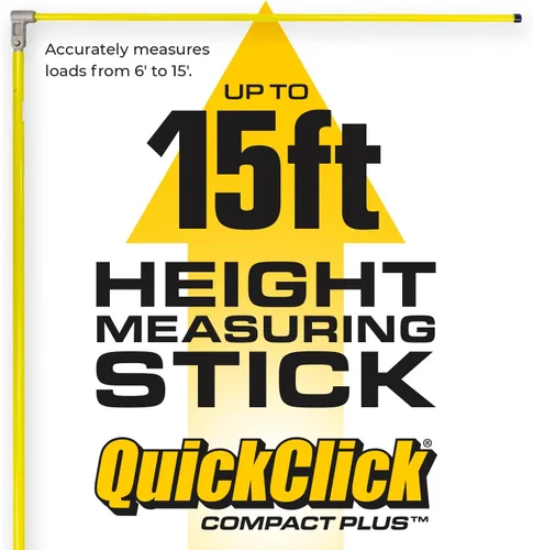 Vista 5 de Quickclick Compact Plus - Barra de medición de altura de carga - Mide hasta 15 pies - Mide tu carga antes de salir a la carretera™