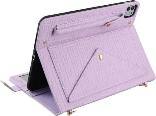 Vista 241 de Funda tipo bolso para iPad mini de 5ª/4ª/3ª/2ª/1ª generación de 7.9 pulgadas, Techcircle funda ligera tipo folio con soporte bandolera con billetera