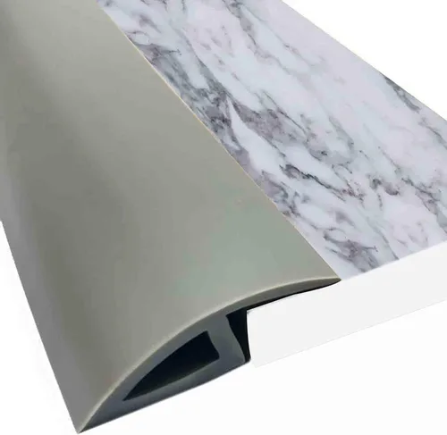 Vista 8 de Tira de transición de suelo desigual para puerta, tira de transición de piso de madera a azulejo, reductor de umbrales de puerta extra ancha