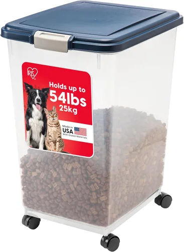 Vista 10 de IRIS USA Contenedor hermético de almacenamiento de alimentos para perros, hasta 30 libras, con ruedas, para almacenamiento de alimentos para perros