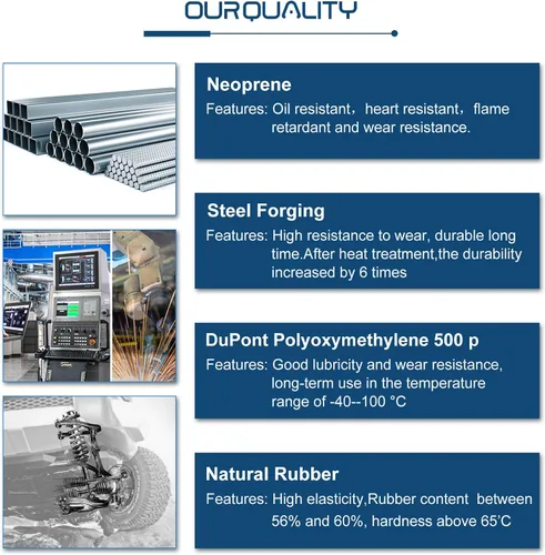 Vista 4 de ECCPP Extremo de barra de acoplamiento interior Extremo de barra de acoplamiento exterior 1999-2007 para Chevrolet Silverado 1500 1999-2007 para Gmc