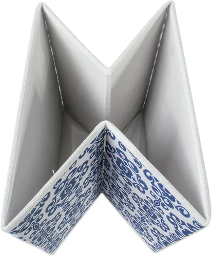 Vista 2 de DII No tejido de poliéster, cubo de almacenamiento de desplazamiento, pequeño, azul náutico