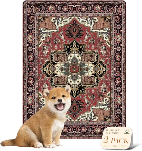 Vista 22 de nunubaby Almohadillas lavables para orina para perros, elegantes, antideslizantes y a prueba de fugas. Almohadillas reutilizables para orinal