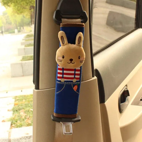 Vista 3 de Tianmei - Funda para cinturón de seguridad de coche con acolchonado en el hombro (2 unidades)