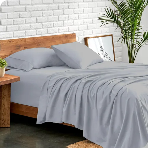 Vista 19 de GOKOCO Juego de sábanas suaves de lujo de 4 piezas de 800 hilos, 100% algodón egipcio, tamaño individual, tejido de satén súper suave, se ajusta a