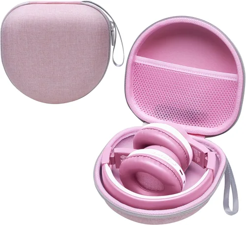 Vista 11 de Funda de auriculares para niños compatible con iClever BTH12 / HS19 / BTH26 / JoySpark-T5 / Candy Bila BH03 / EarFun/IMYB/MIDOLA MD-B01 / noot Negro