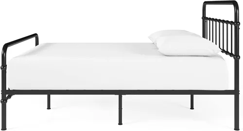 Vista 8 de ZINUS Florence - Base de cama con plataforma de metal, base de colchón, no necesita somier, fácil montaje, color negro, tamaño Queen