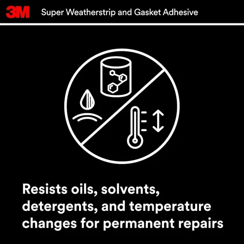 Vista 6 de 3M, 08008, adhesivo negro para burletes y juntas súper resistente, 5 fl oz, 1 por paquete