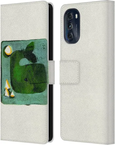 Vista 7 de Head Case Designs Officially Licensed Wyanne Blue Watercolour Bear Animals 2 Leather Book Wallet Case Cover Compatible with Motorola Moto G (2022)