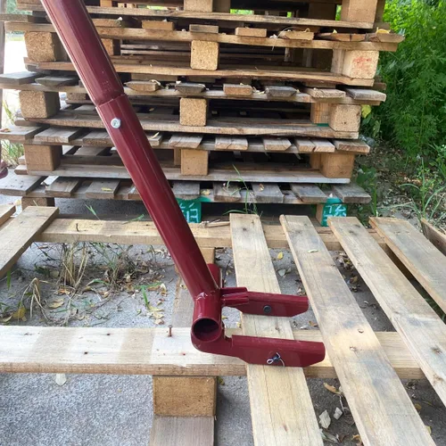 Vista 6 de JINHAN Pallet Buster Herramienta con mango de 40 pulgadas – Herramienta de extracción de tablero de cubierta de cabeza articulada para extracción
