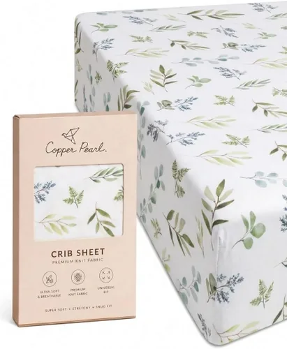 Vista 76 de Copper Pearl: Sábanas de punto prémium para cuna de bebé para niños y niñas, transpirables y suaves, sábanas ajustables para colchones estándar