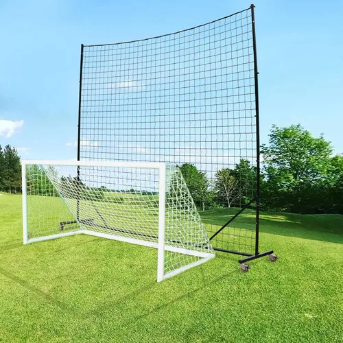 Vista 15 de Sistema de tope de bola - Red de respaldo de fútbol, resistente, alto impacto, barrera de práctica