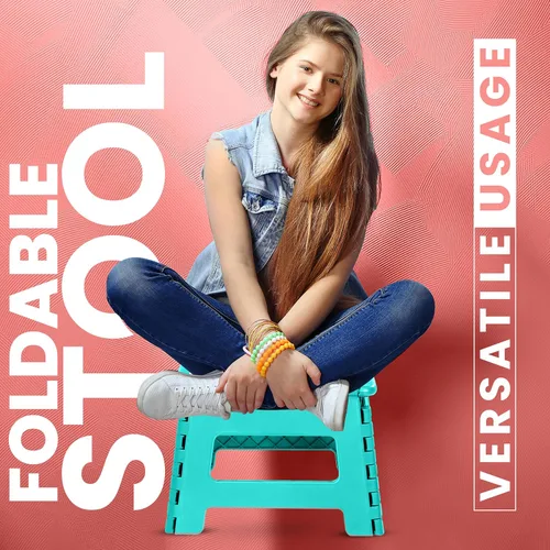 Vista 42 de Utopia Home - Taburete plegable, taburete de pie de 9 pulgadas de ancho, soporta hasta 300 libras, de plástico ligero para cocina, baño y sala