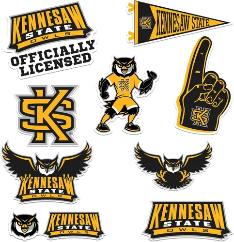 Vista 115 de American University Paquete Variado de 10 Calcomanías Grandes de Vinilo de Lujo - Laptop, Botella de Agua, Scrapbooking, Tableta, Monopatín