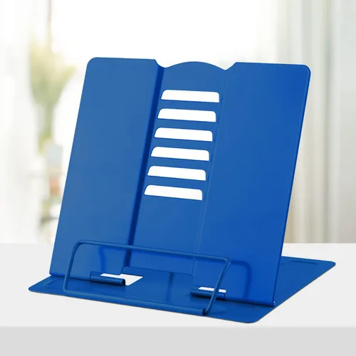 Vista 19 de Honagu Soporte de metal para libros de escritorio, soporte para libros para leer manos libres, soporte ajustable para documentos de libros