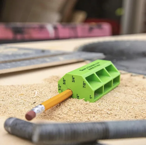 Vista 3 de Herramienta de escritura simple para carpintería, herramienta de carpintería, ideal para gabinetes, encimeras, pisos y paneles, herramienta