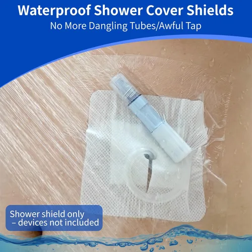 Vista 2 de 50 protectores impermeables para cubierta de ducha de puerto de diálisis, cubierta de tatuaje, catéter PD, protector de ducha, diálisis peritoneal
