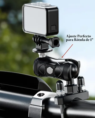 Vista 6 de Brazo corto compuesto de alta resistencia BRCOVAN Compatible with RAM Mounts B Size 1'' Ball Components & Bike Motorcycle Phone Mount Holder with