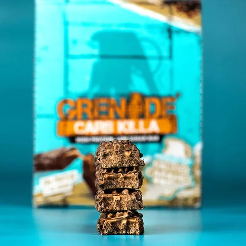 Vista 6 de Grenade Carb Killa Barra alta en proteínas y baja en carbohidratos, 12 x 2.12 oz - Caramelo salado con chispas de chocolate
