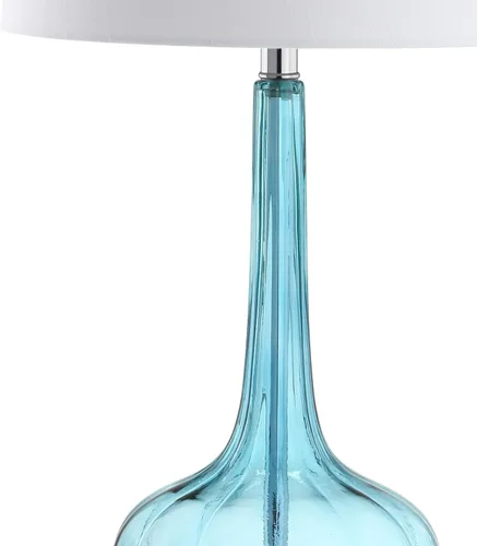 Vista 5 de JONATHAN Y JYL1079B-SET2 Conjunto de 2 Lámparas de Mesa Bette 28.5" Lámpara de Mesa LED Contemporánea de Cristal en Forma de Lágrima para Mesita