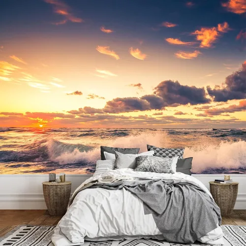 Vista 22 de Calcomanías de pared de nieve antártica, calcomanías de pared de pingüinos, murales de pared extraíbles, decoración de pared para dormitorio