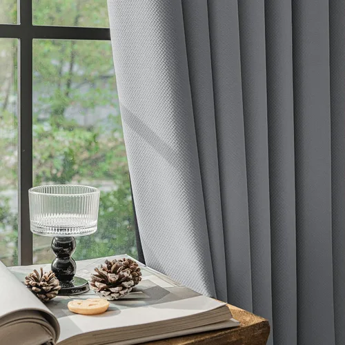 Vista 13 de FMFUNCTEX Cortinas 100% opacas beige de 40 x 63 pulgadas para dormitorio, 2