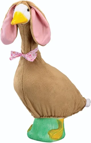 Vista 11 de Fox Valley Traders Easter Bunny Girl/Boy/Brown Outfit, Fits 23" H Large Porch Goose Conejito marrón