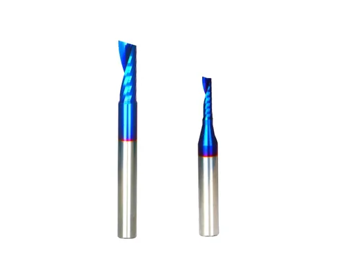 Vista 14 de Fresa de extremo CNC de carburo sólido con corte en O, diámetro de corte de 1/4 de pulgada, extra largo, 3 brocas individuales de 0 flautas