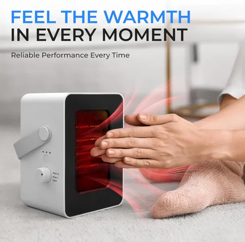 Vista 5 de SereneLife Secadora de ropa eléctrica portátil Mini calentador multiusos de 1000 W y difusor de aroma para el hogar, apartamento, dormitorio