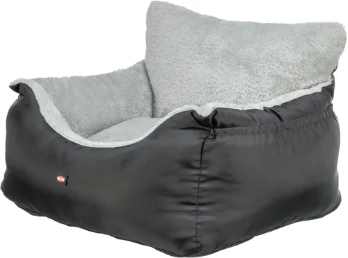 Vista 7 de Trixie Convertible Lite - Asiento de automóvil para perro de 19.7 x 14.6 x 15.7 pulgadas, acogedor elevador con correa de seguridad, correas