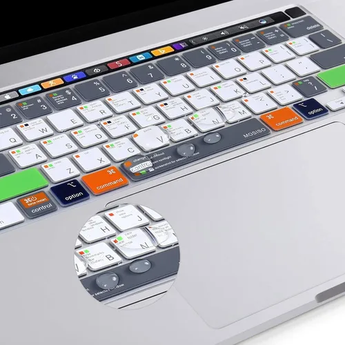 Vista 4 de MOSISO Funda de teclado compatible con MacBook Pro 13 M2 2023, 2022, 2021 2020 M1 A2338 A2289 A2251 y compatible con MacBook Pro 16 2020 2019 A2141