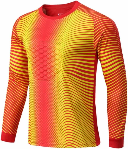Fldy Camiseta de portero para niñas y jóvenes, camisa acolchada de gladiador con protector de esponja, uniforme de entrenamiento de equipo deportivo