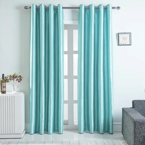 Vista 27 de GYROHOME Cortinas opacas de seda sintética con forro negro, cortinas sólidas para tratamiento de ventanas para dormitorio, sala de estar