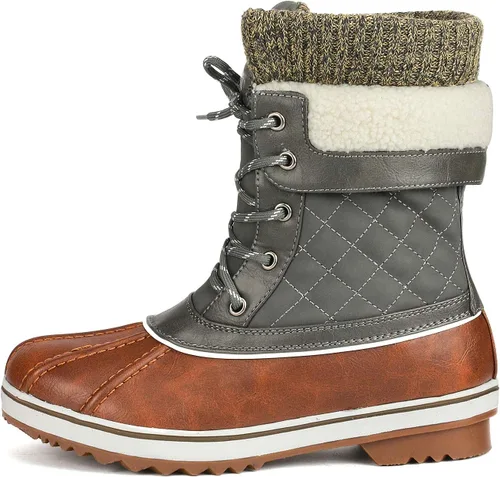 Vista 3 de DREAM PAIRS Botas de nieve de invierno para mujer