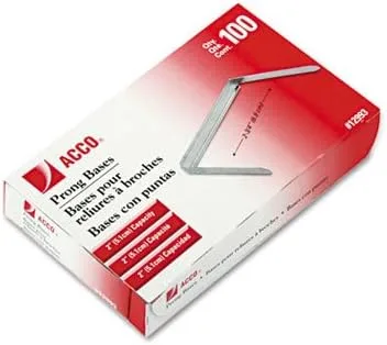 Acco Prong - Sujetadores de papel (100 unidades, 2 unidades)