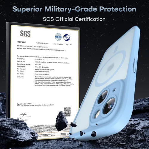 Vista 918 de TOCOL Funda para iPhone 11, compatible con Magsafe, protección completa de cámara, imanes integrados, protección contra caídas, funda translúcida