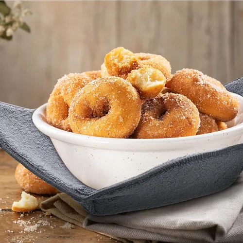 Vista 7 de Patelai 6 soportes para cuencos de microondas de 2 tamaños, soporte para cuencos grandes y pequeños, esponja y utensilios de cocina de microfibra