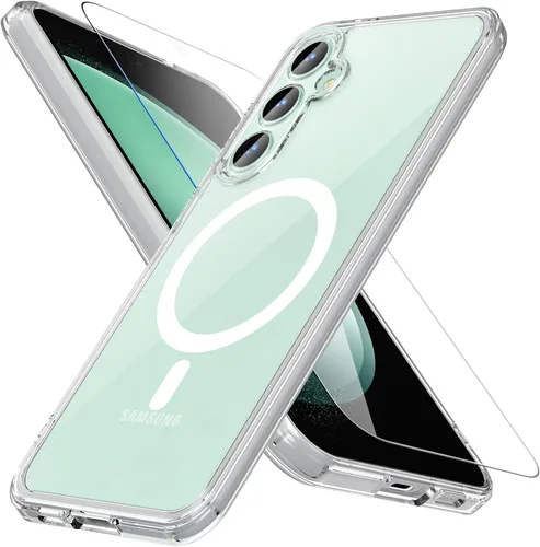 Vista 14 de Hensinple Funda para Samsung A14 5G, 360 cuerpo completo a prueba de golpes, funda para Samsung A14 A14 con protector de pantalla integrado, funda